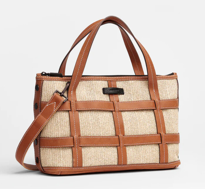 Addie Med - Saddle Rafia/Bronze