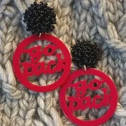 College Game Day Earring NC State