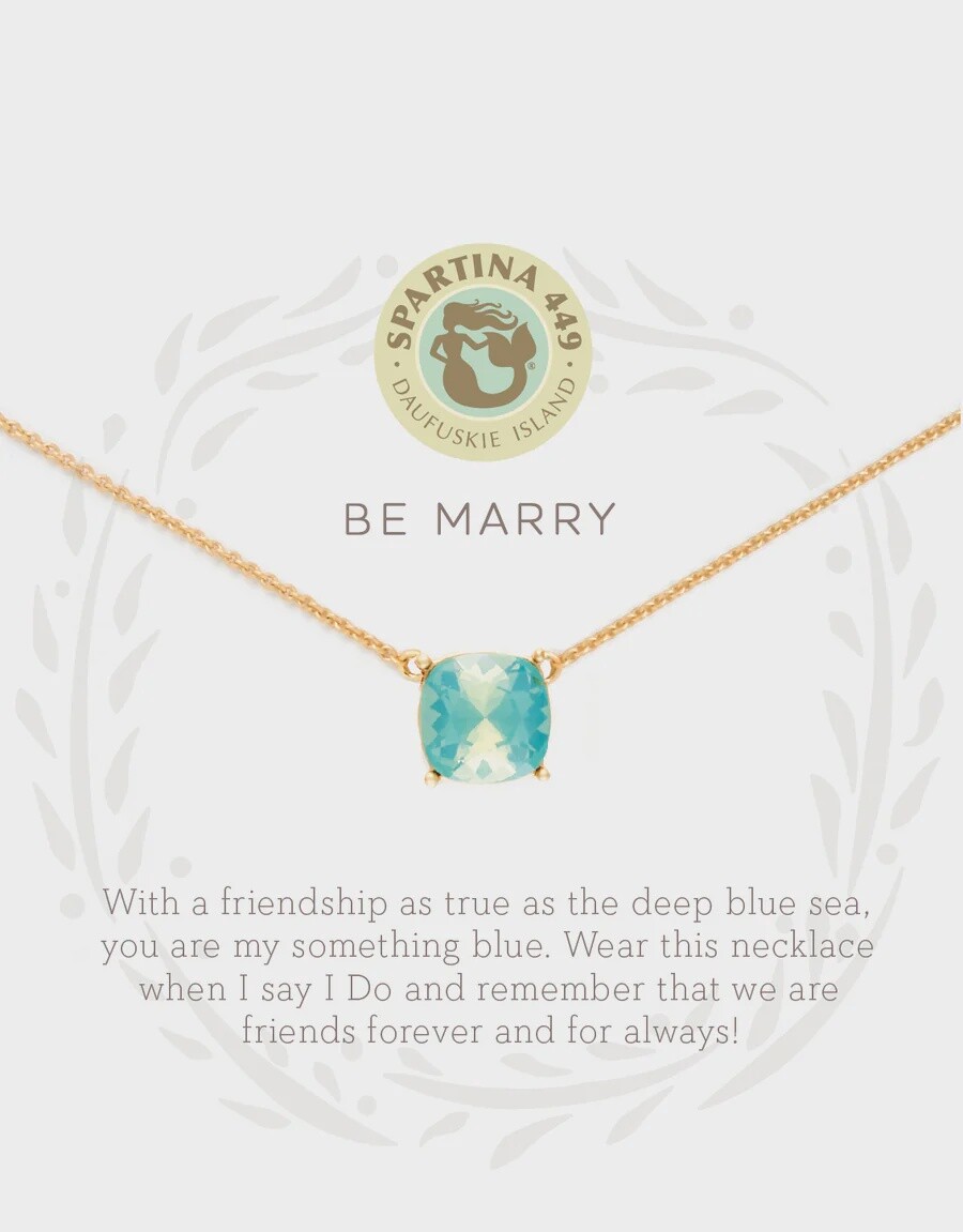Sea La Vie Necklace Be Marry/Something Blue, Colour: Gold