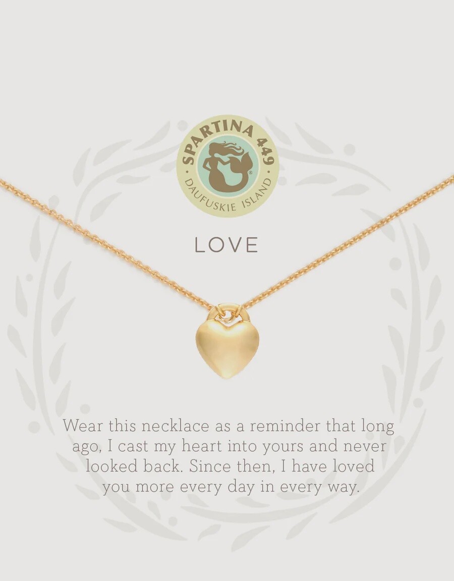 Sea La Vie Necklace Love/Heart, Colour: Gold