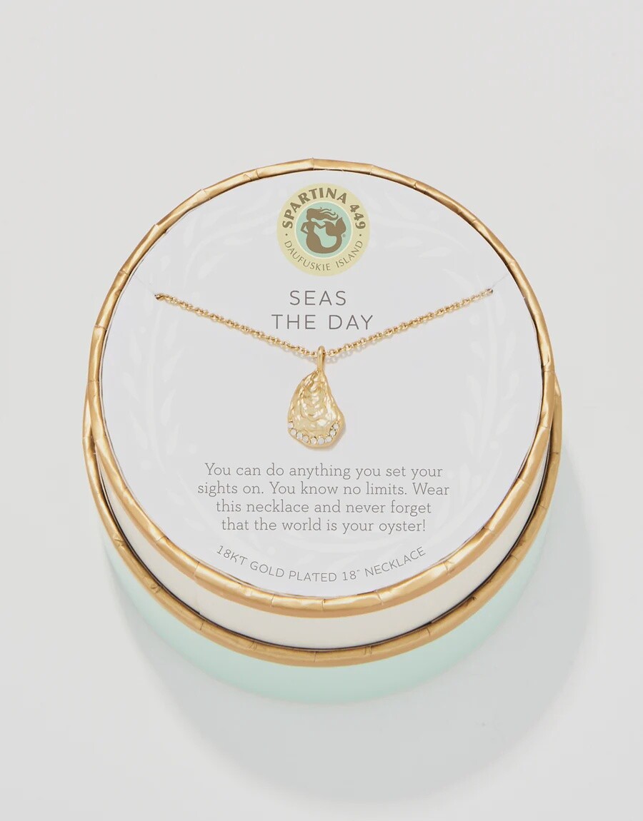 Sea La Vie Necklace Seas the Day/Oyster, Colour: Gold