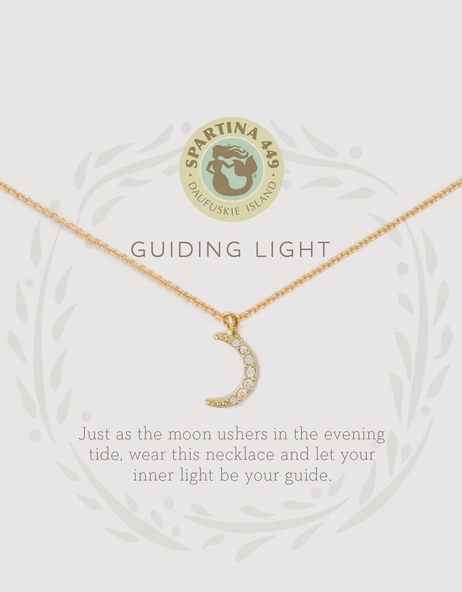 Sea La Vie Necklace Guiding Light/Crescent, Colour: Gold