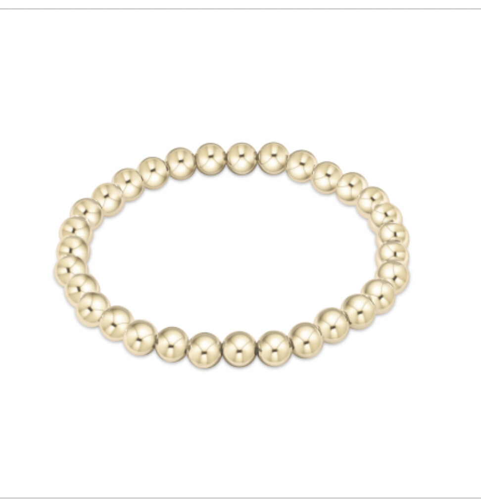 Extends - Classic Gold 6mm Bead Bracelet