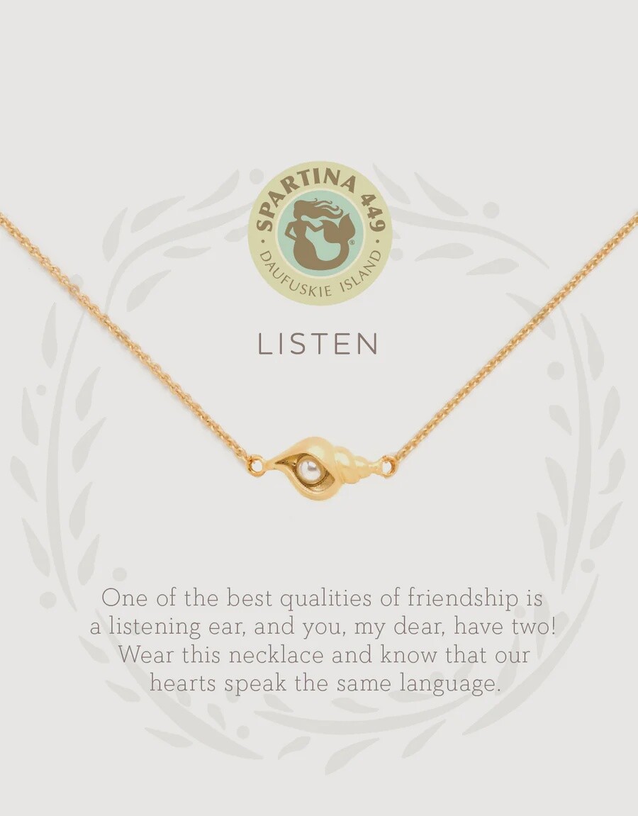 Sea La Vie Necklace Listen/Shell