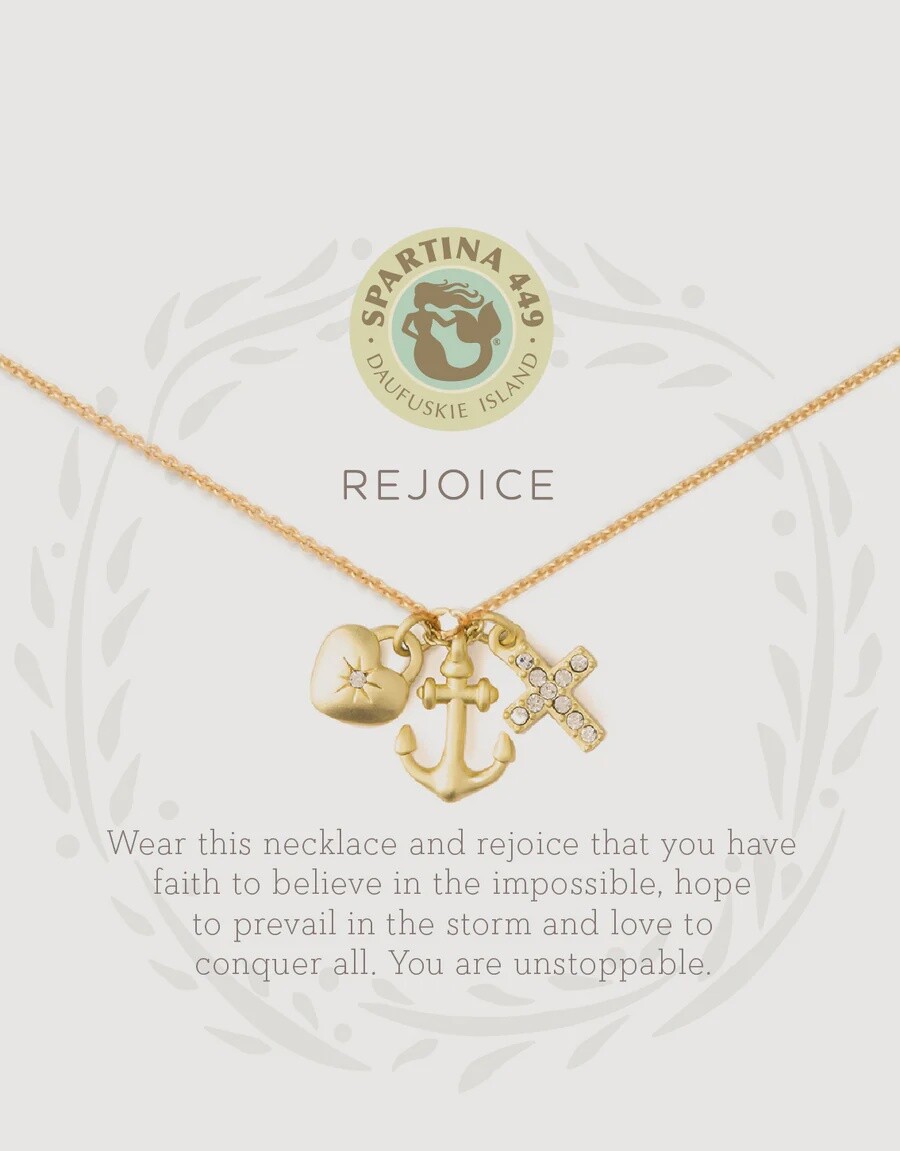 Sea La Vie Necklace Rejoice/Faith Hope Love