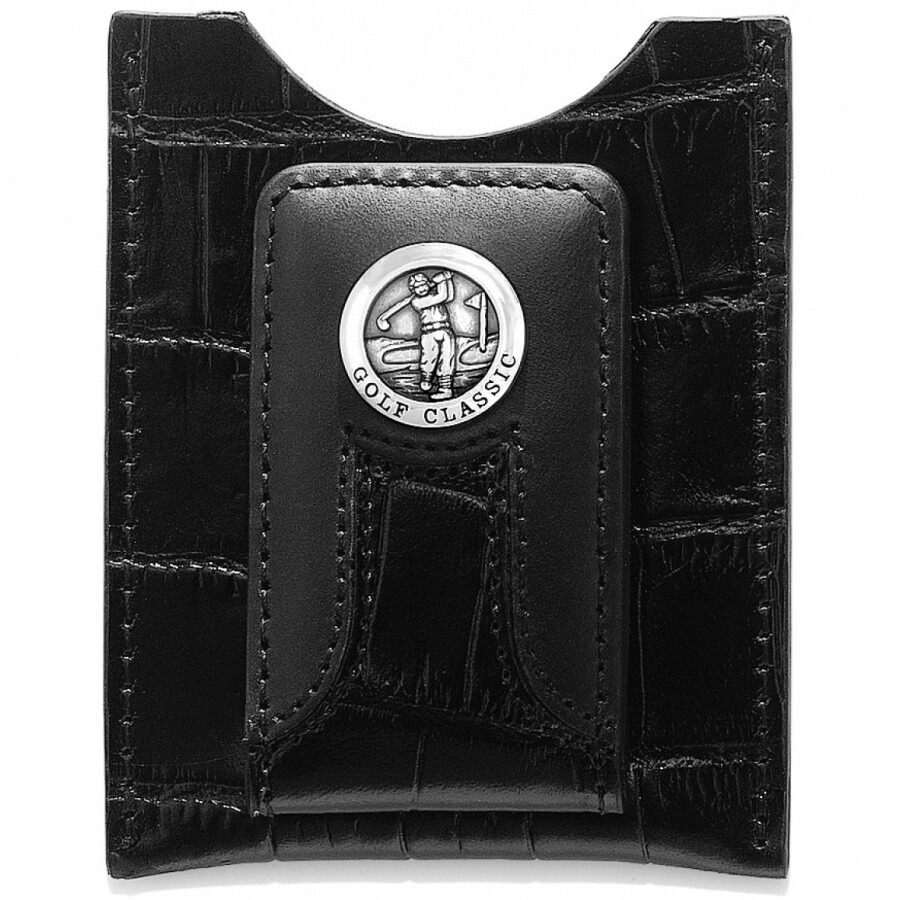 Black Golf Croco Money Clip