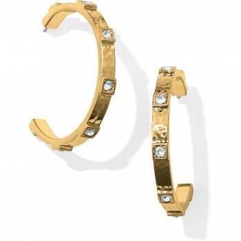 Meridian Zenith Station Hoop Earrings, Colour: Gold