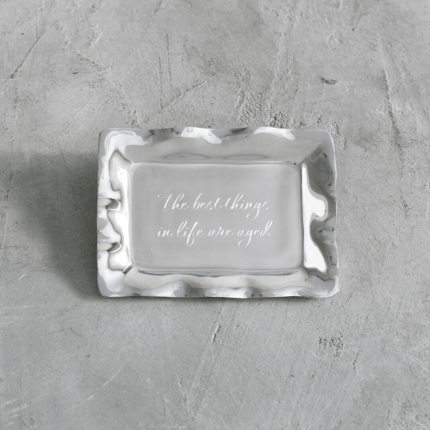 GIFTABLES Vento Tray &quot;The best things in life are aged&quot;