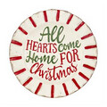 Farm Christmas Salad Plates, Description: All Hearts