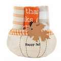 Pumpkin Towel Bucket Set, Description: Happy Fall