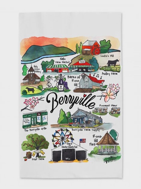 Berryville Landmark Tea Towel