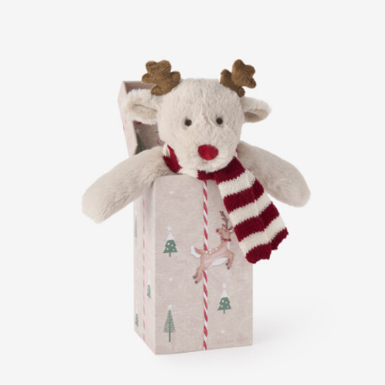&#39;Tinsel&#39; the Reindeer Plush Toy in Gift Box