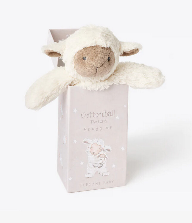 DNR-Lamb Snuggler Plush Security Blanket with Gift Box
