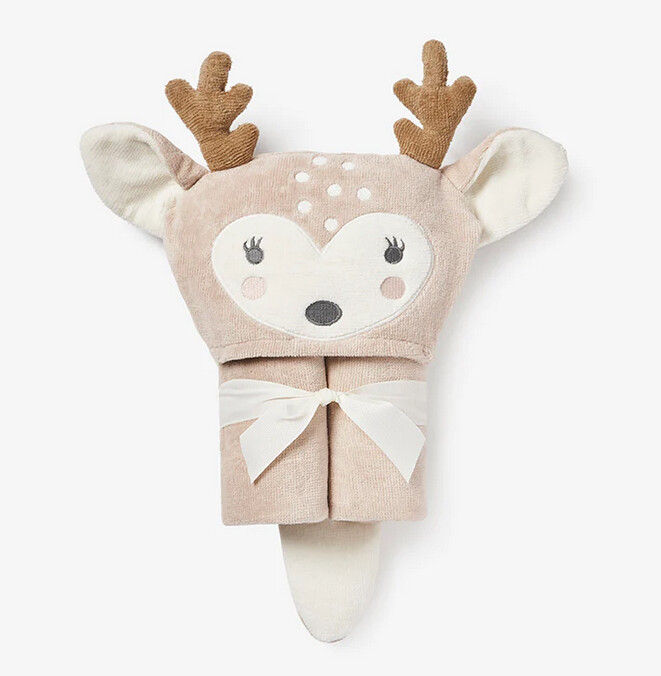 Fawn Hooded Baby Bath Wrap