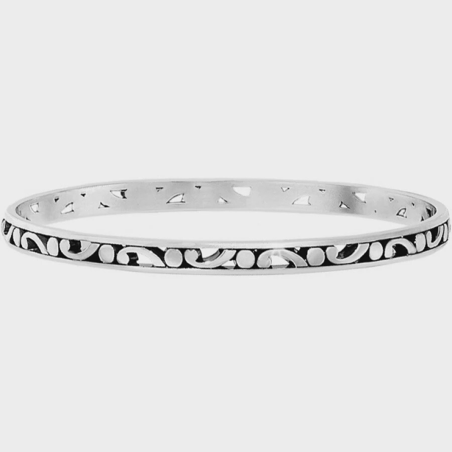 Contempo Slim Bangle, Colour: Silver