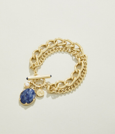 Coralie Toggle Bracelet Blue