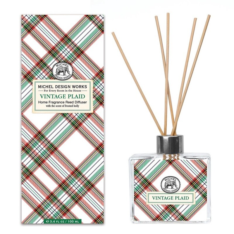 Vintage Plaid Home Fragrance Reed Diffuser