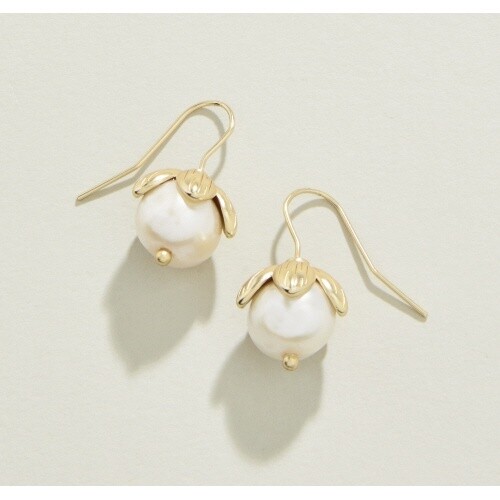 Bauble Drop Earrings Pearl