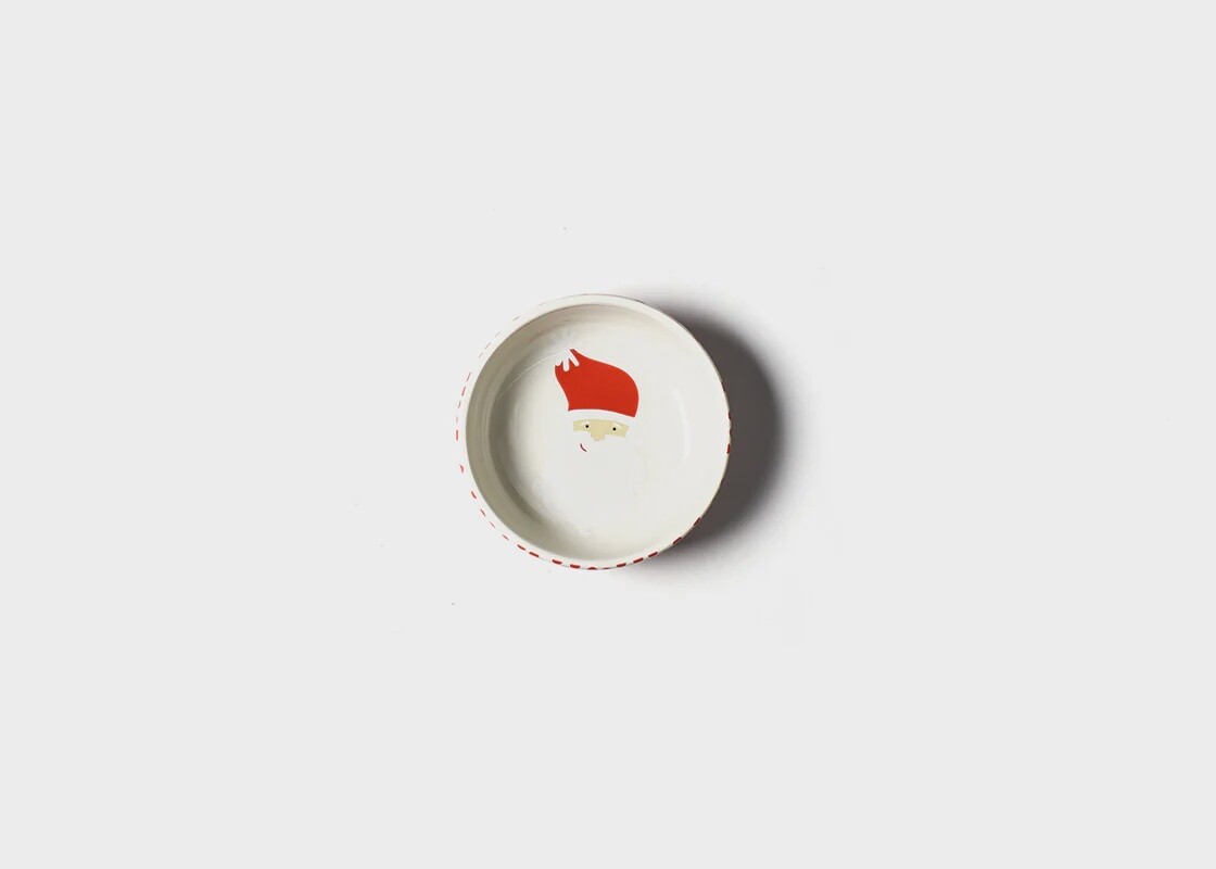 Vintage Santa Round Dipping Bowl