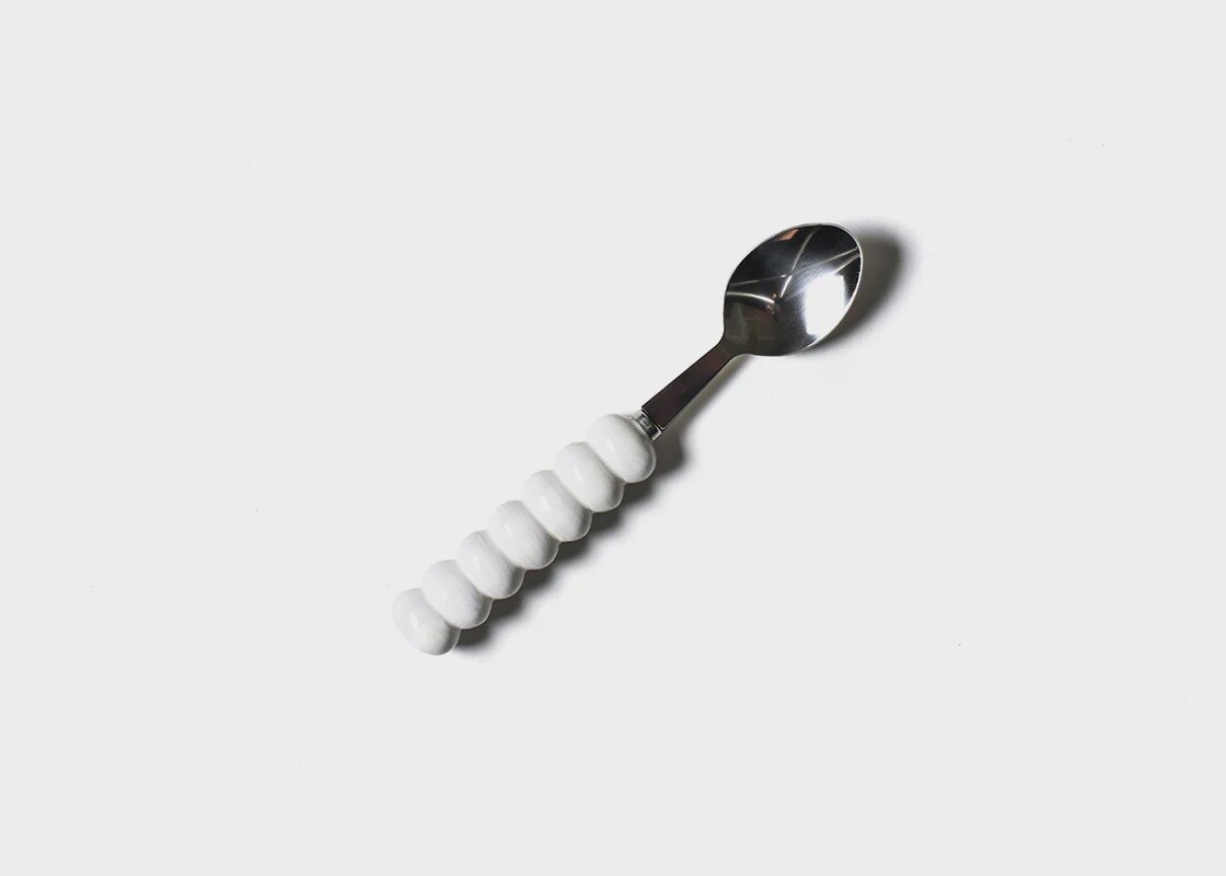 Signature White Knob Serving Spoon