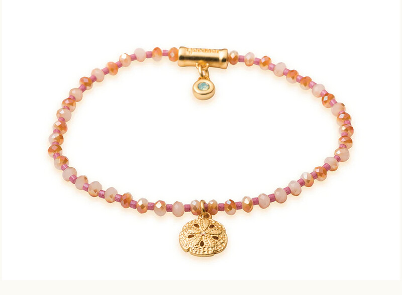 Twinkle Stretch Bracelet Tawny/Sand Dollar