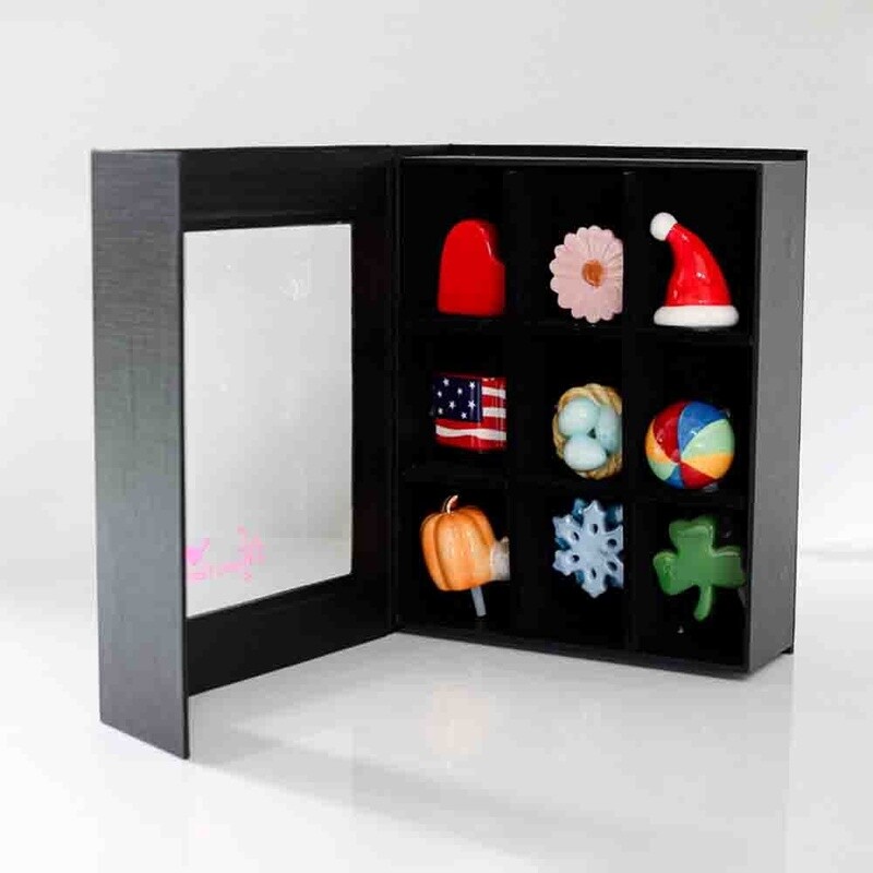 9 Piece Black Keepsake Box