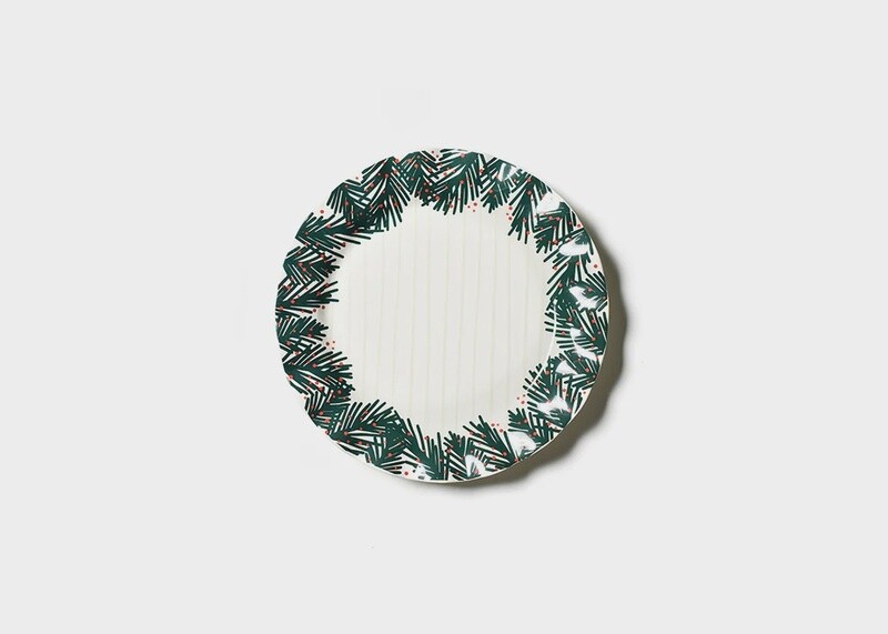 Balsam Stripes Ruffle Dinner Plate
