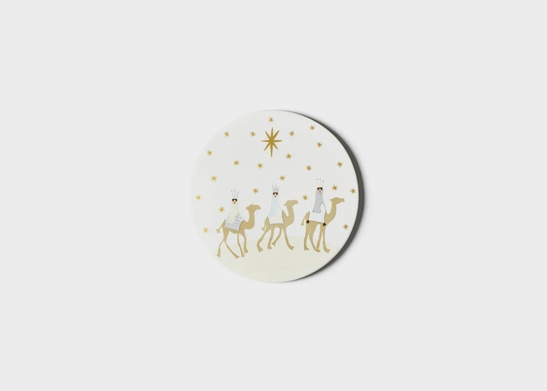 O Holy Night Round Trivet, Fair Skin