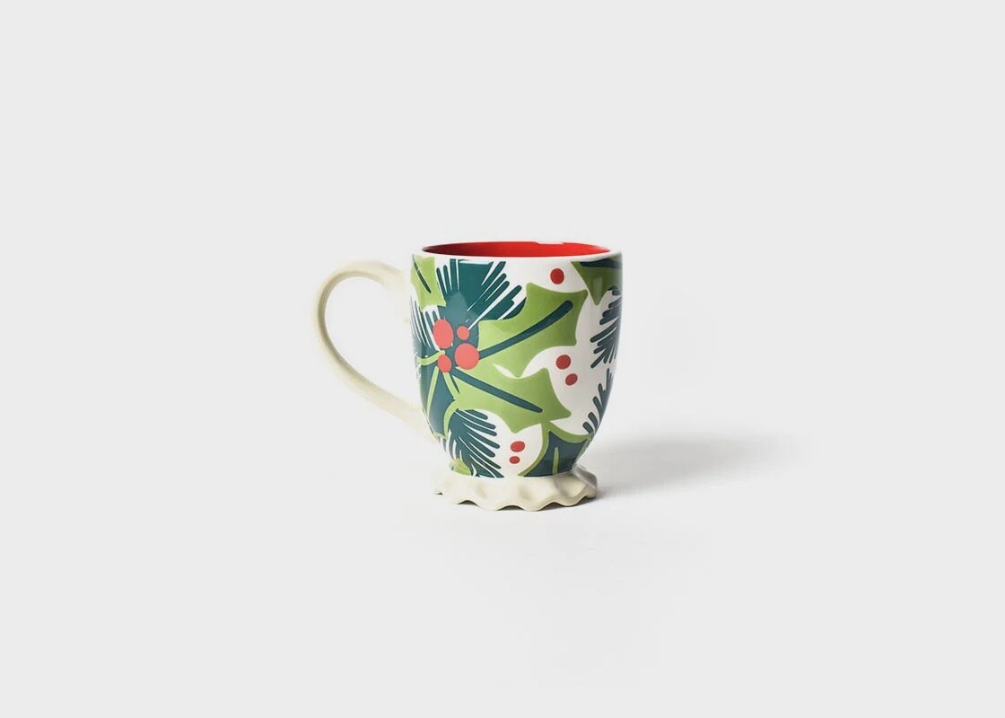 Balsam and Berry Holly Ruffle Mug