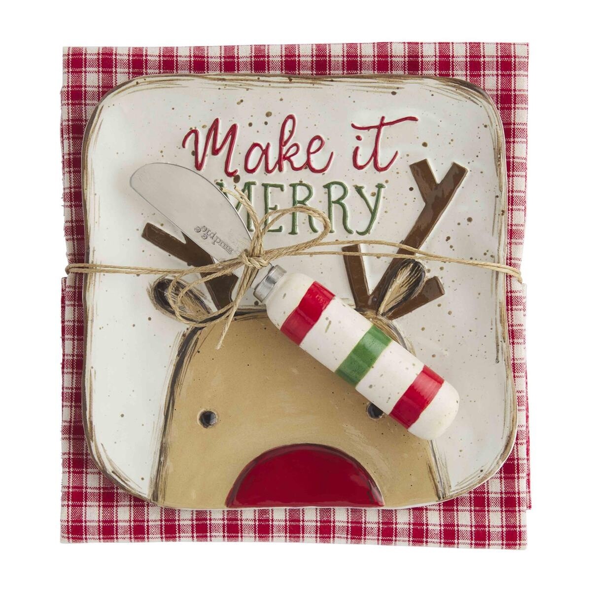 Farm Christmas Appetizer Set, Description: Reindeer