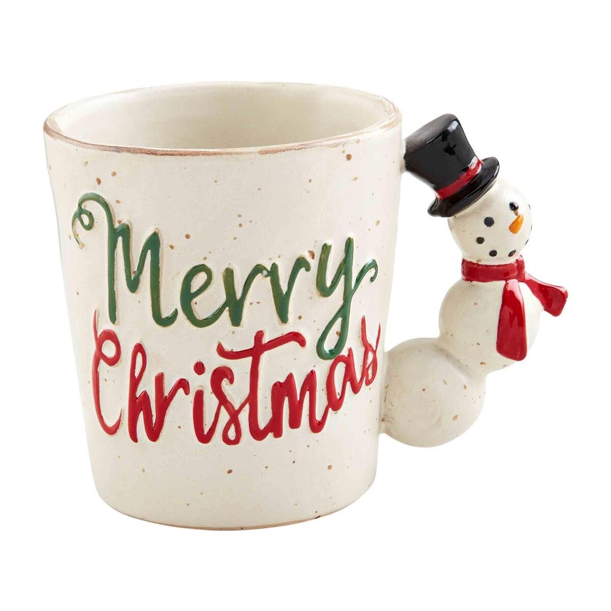 Christmas Figural Handle Mug, Description: Snowman