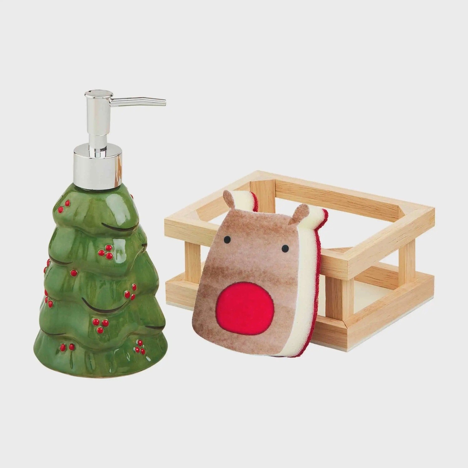 Reindeer Farm Soap and Sponge Set