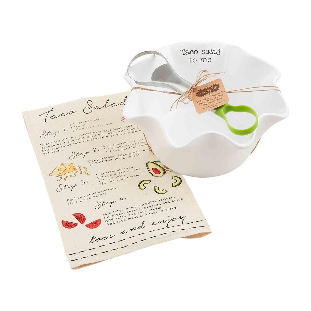 Taco Salad and Towel Set