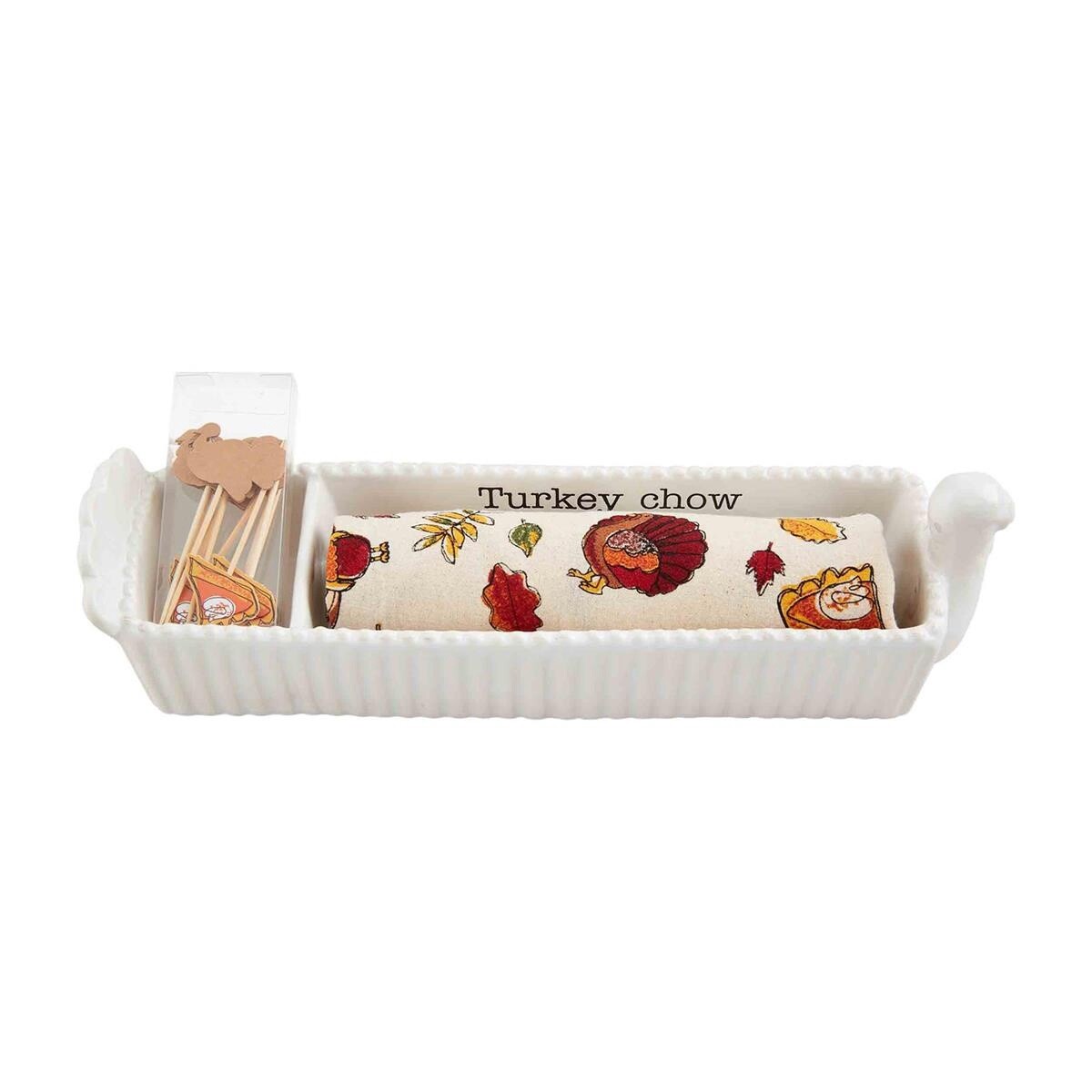 Turkey Cracker Dish and Towel Set