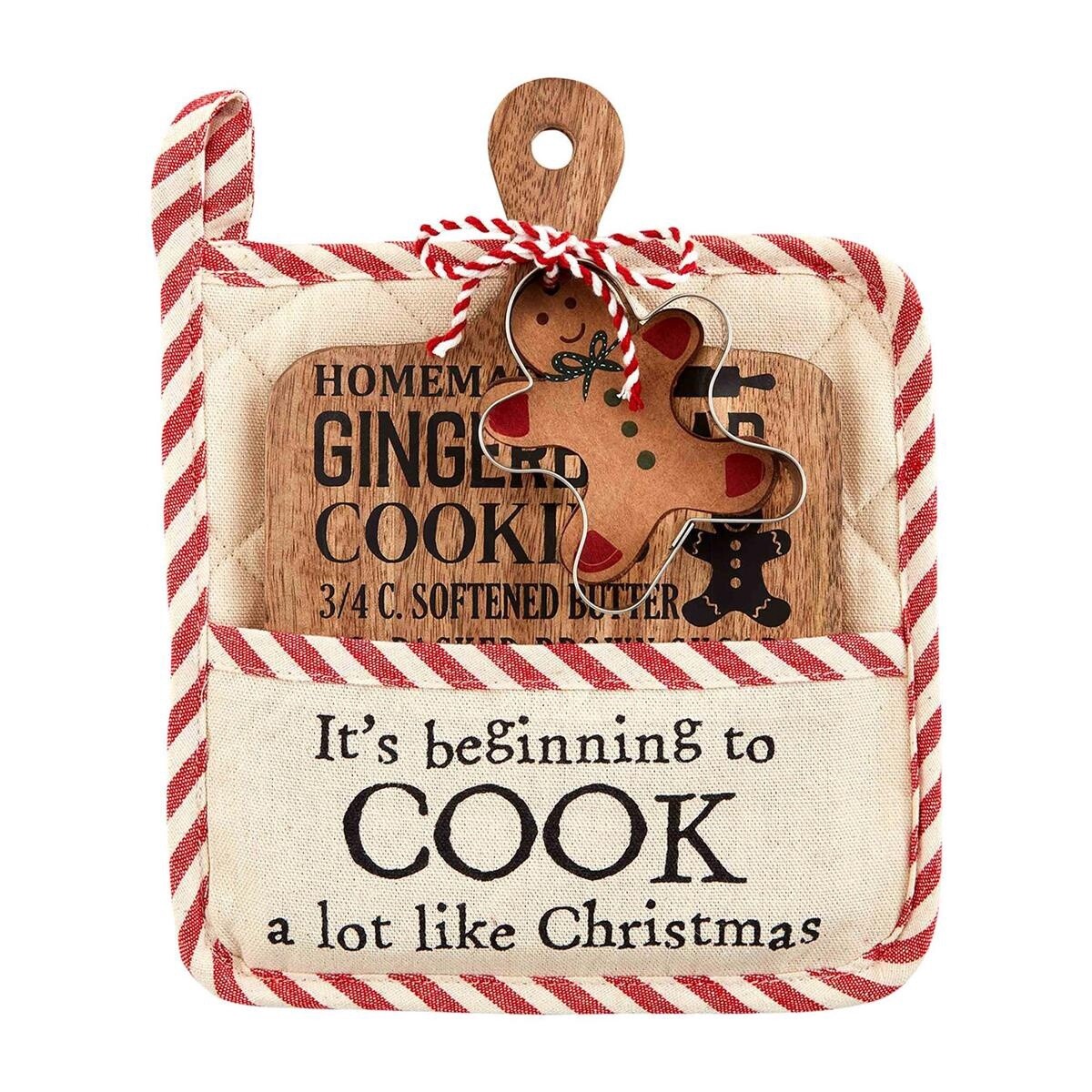 Christmas Pot Holder and Board Set, Description: Cook Like