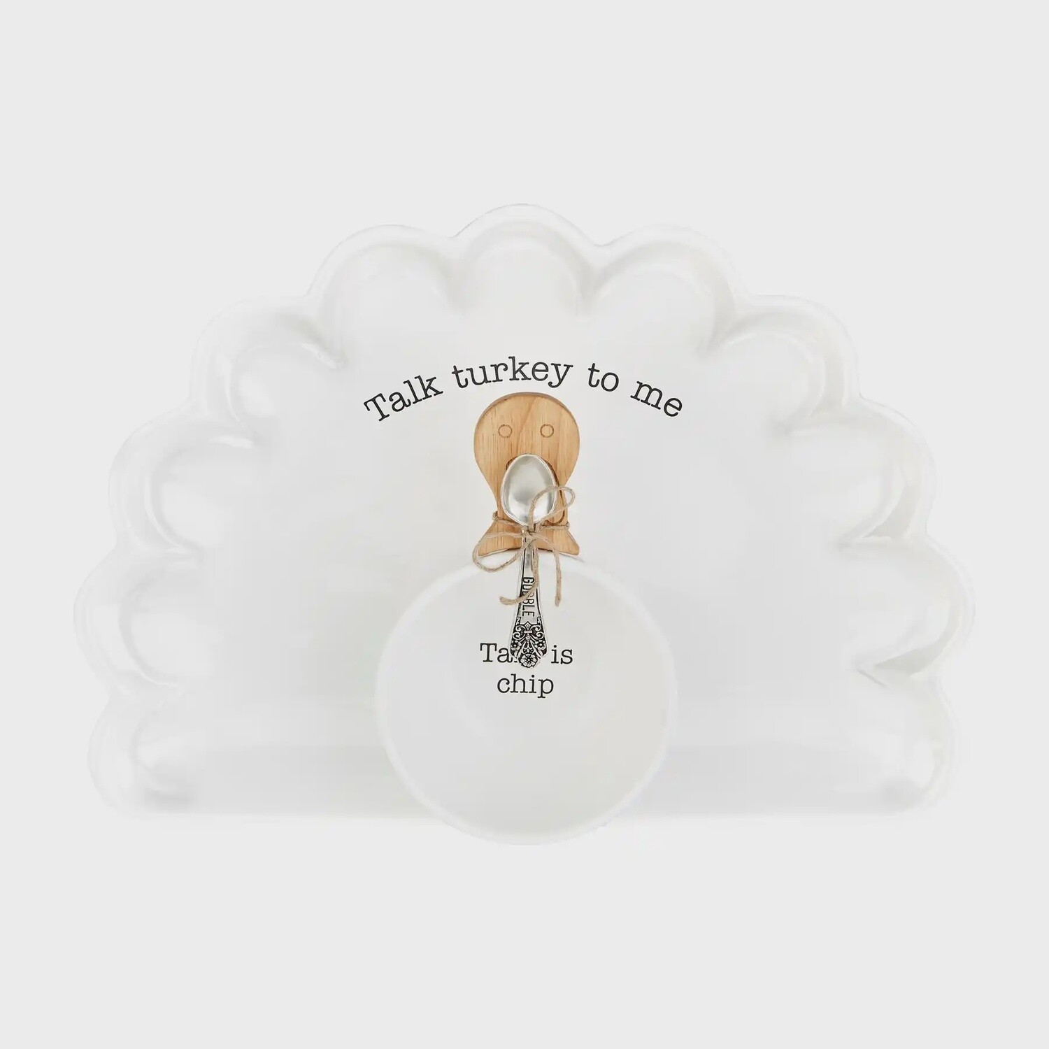 Turkey Chip and Dip Bowl Set