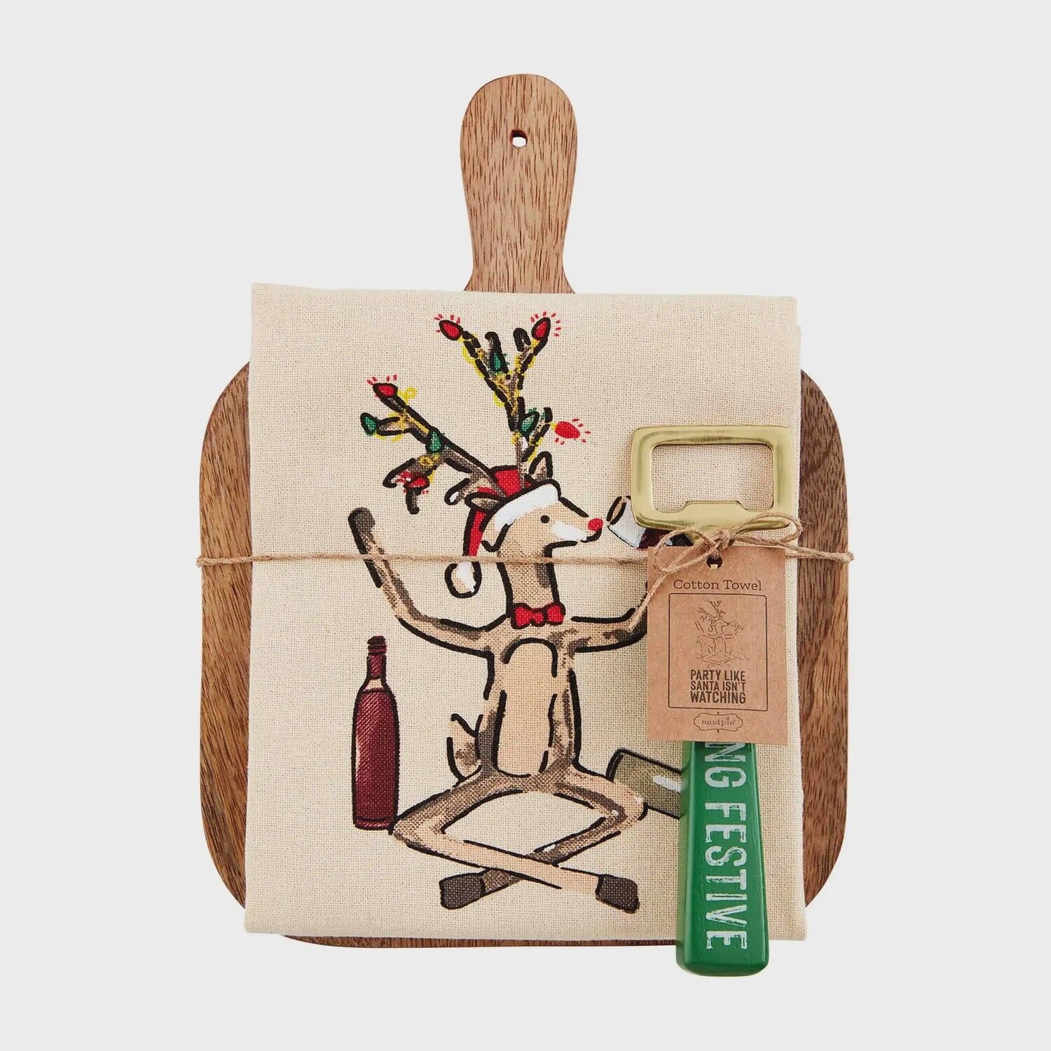 Christmas Board Towel Set, Description: Reindeer