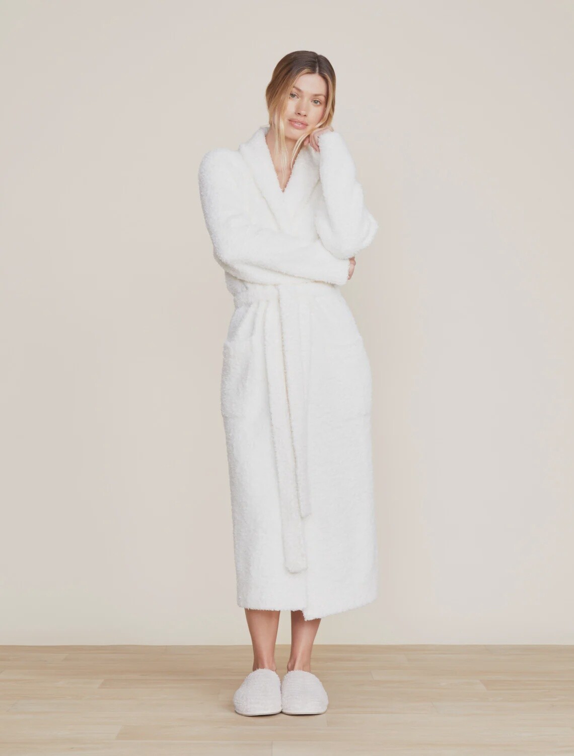 CozyChic® Solid Robe - Pearl