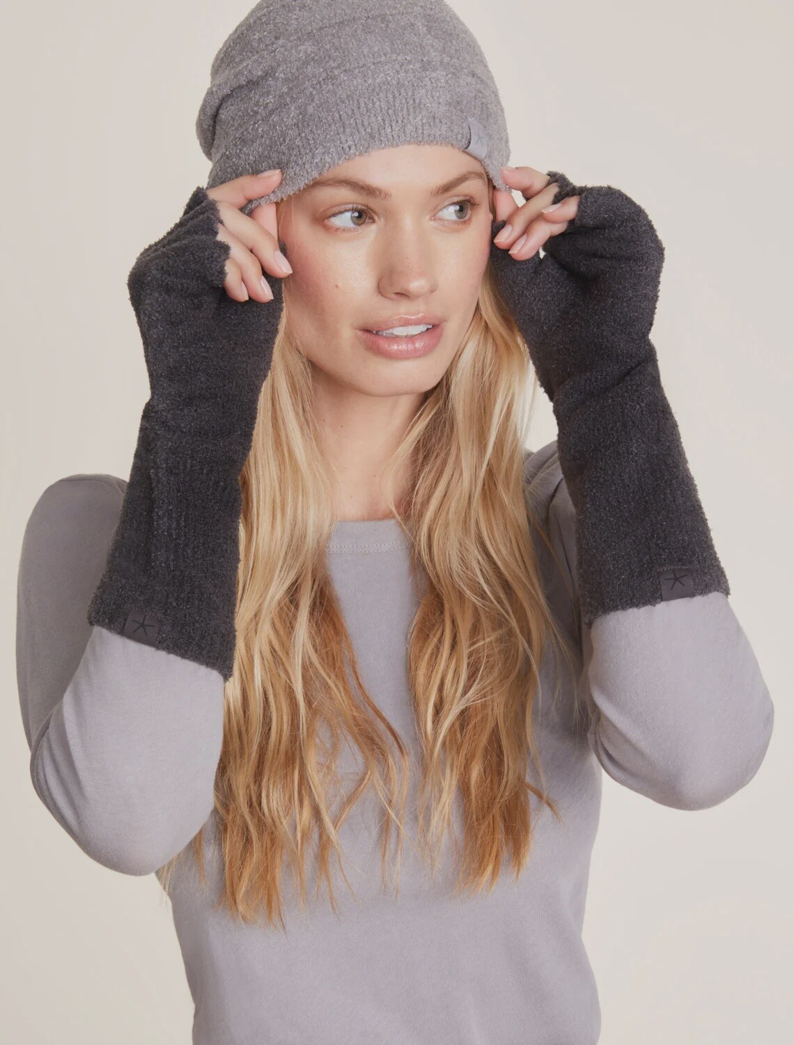 CozyChic Lite® Fingerless Gloves, Colour: Carbon