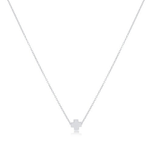 16&quot; Necklace Sterling - Signature Cross Sterling