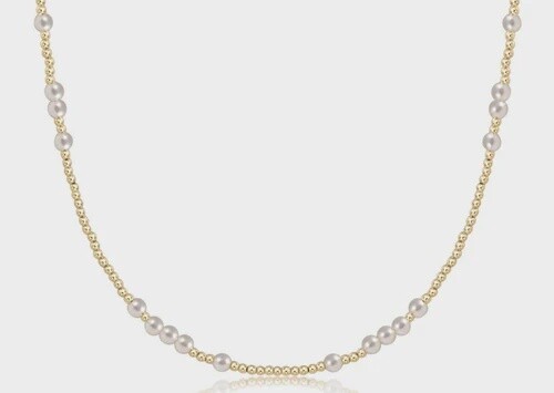 17&quot; Choker Hope Unwritten - Pearl