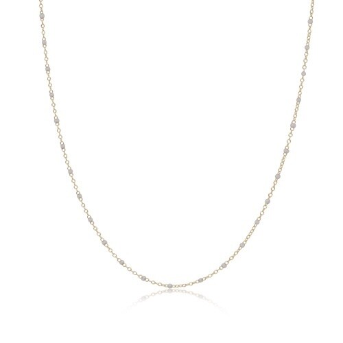 15&quot; Choker Simplicity Chain Gold - 2mm Pearl