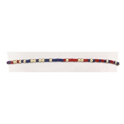 Gameday Hope Unwritten Bracelet - Bright Orange-Matte Navy