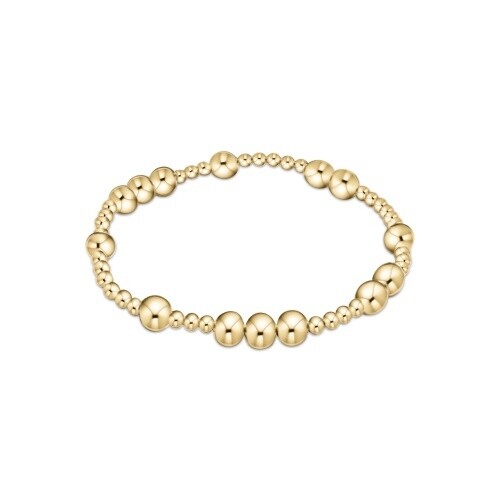 Hope Unwritten 6mm Bead Bracelet - Gold