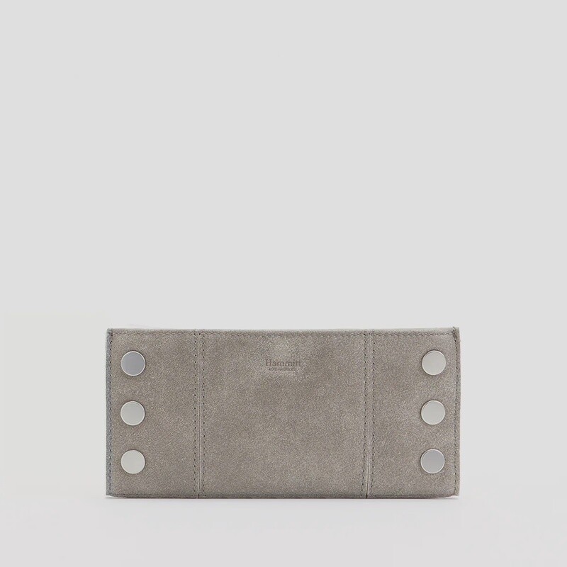 110 North Wallet - Pewter/Brushed Silver