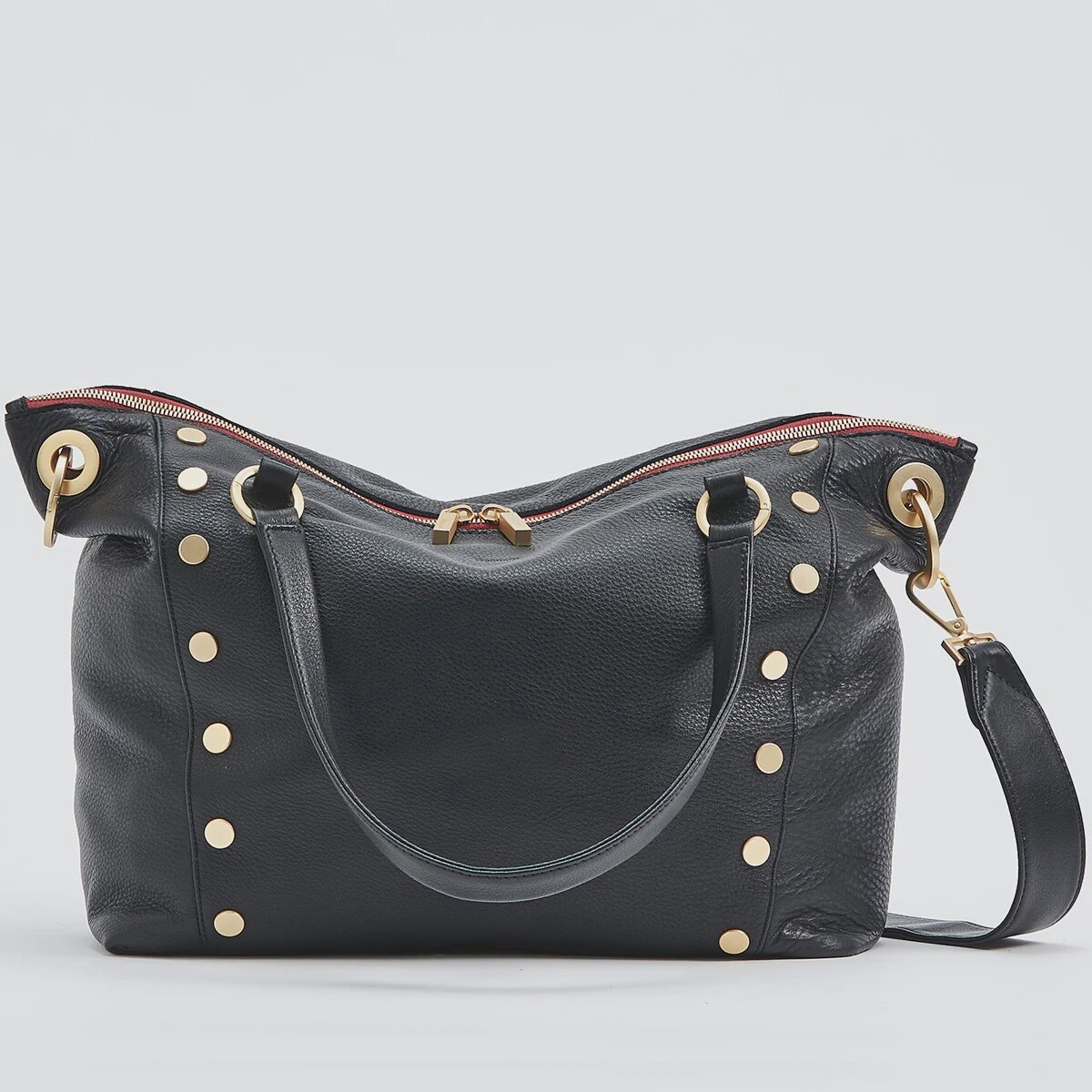 Daniel Large - Black/Brushed Gold Red Zip