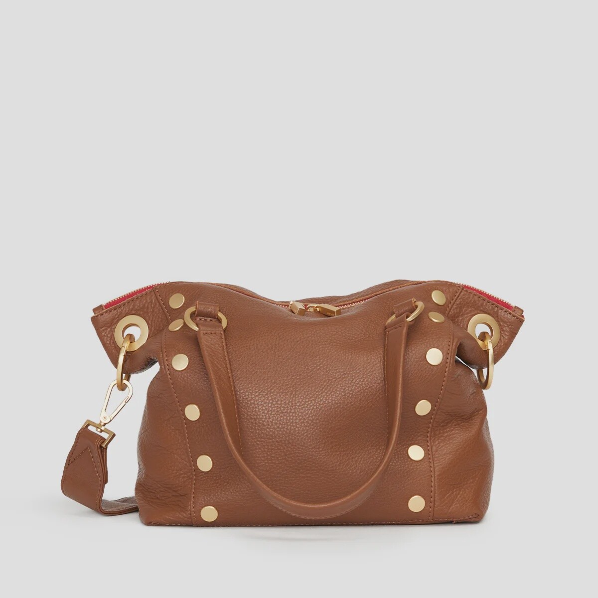 Daniel Med - Mahogany Pebble/Brushed Gold Red Zip