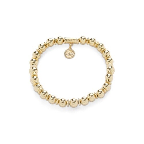 Stretch Bracelet 6mm Gold
