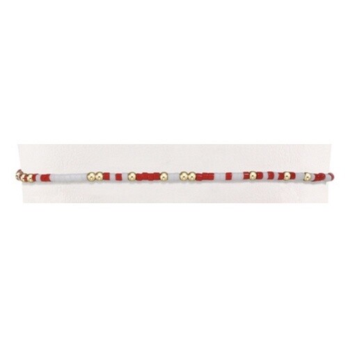 Gameday Hope Unwritten Bracelet - Bright Red-White