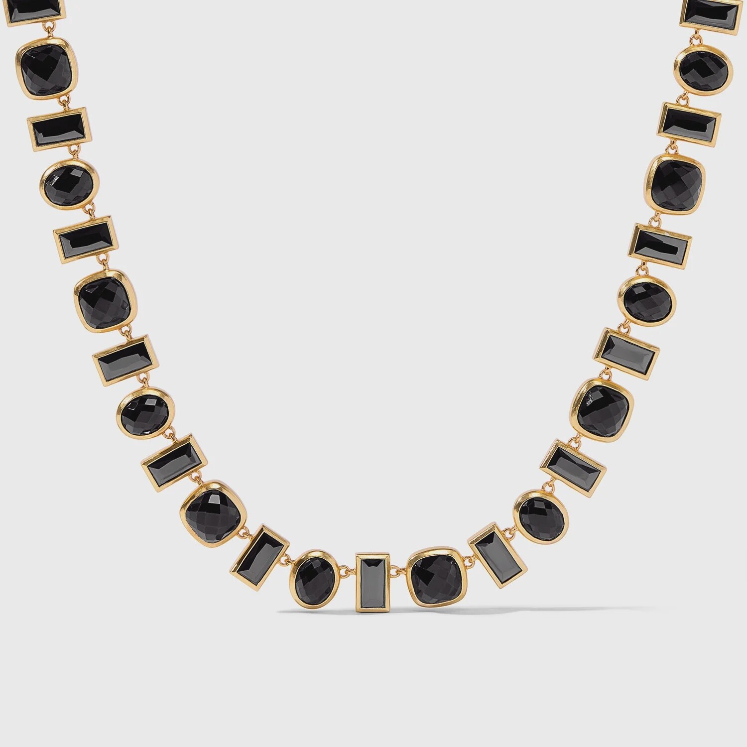 Antonia Tennis Necklace, Colour: Obsidian Black